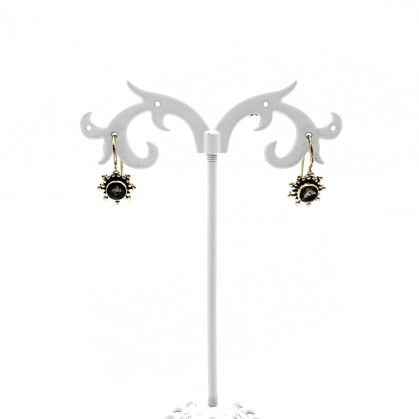 Oorhangers Goud Op Zilver Rookkwarts