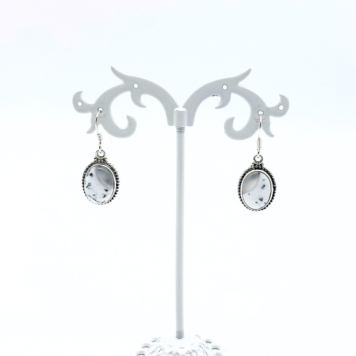 Oorhangers Dendriet Opaal