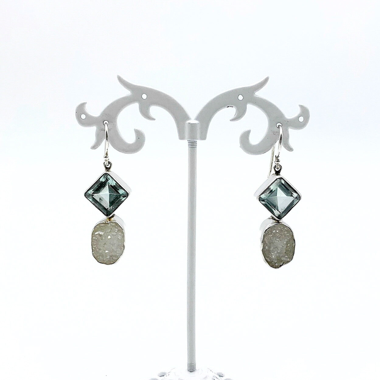 Oorhangers Obsidiaan en Agaat Drüse