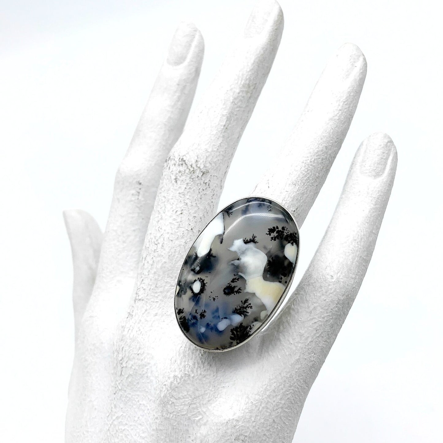 Ring Dendriet Opaal