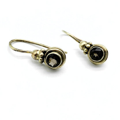 Oorhangers Goud Op Zilver Rookkwarts
