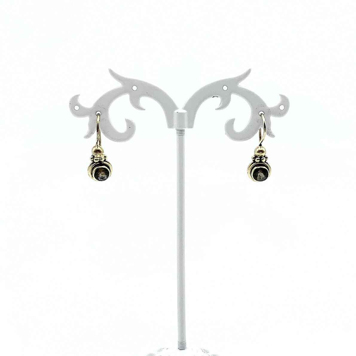 Oorhangers Goud Op Zilver Rookkwarts