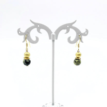 Oorhangers Goud Op Zilver Turkoois