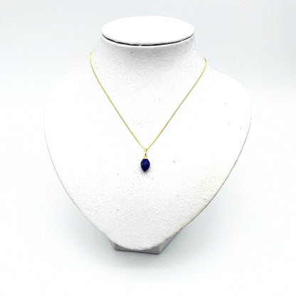 Hanger Goud Op Zilver Lapis Lazuli