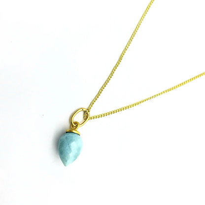 Hanger Goud Op Zilver Larimar