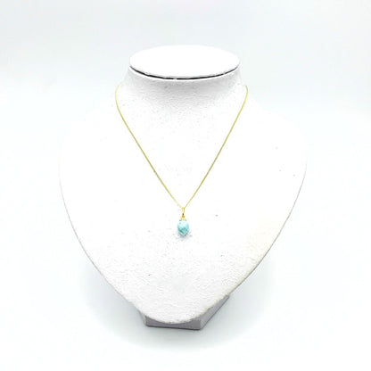 Hanger Goud Op Zilver Larimar