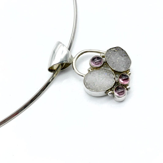 Hanger Toermalijn en Agaat-Druse