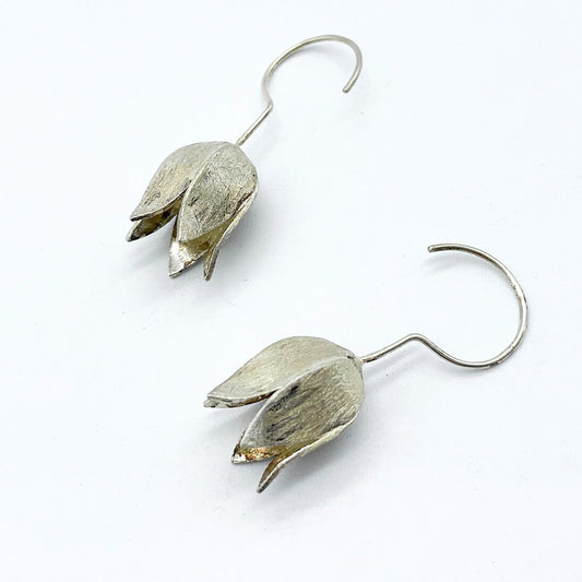 Oorhangers Zilveren Tulp