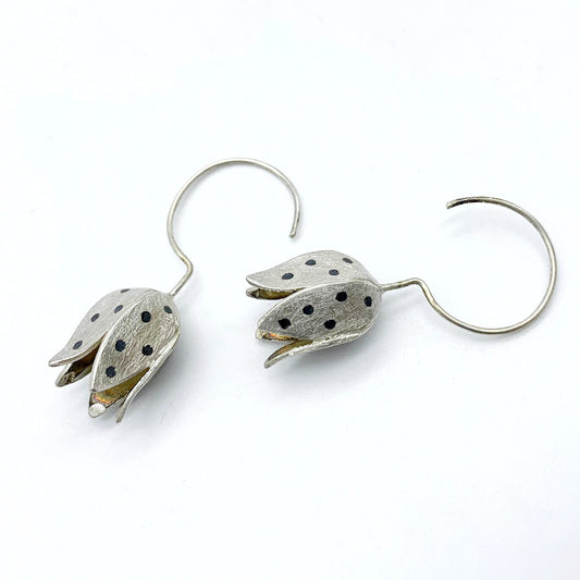 Oorhangers Zilveren Tulp