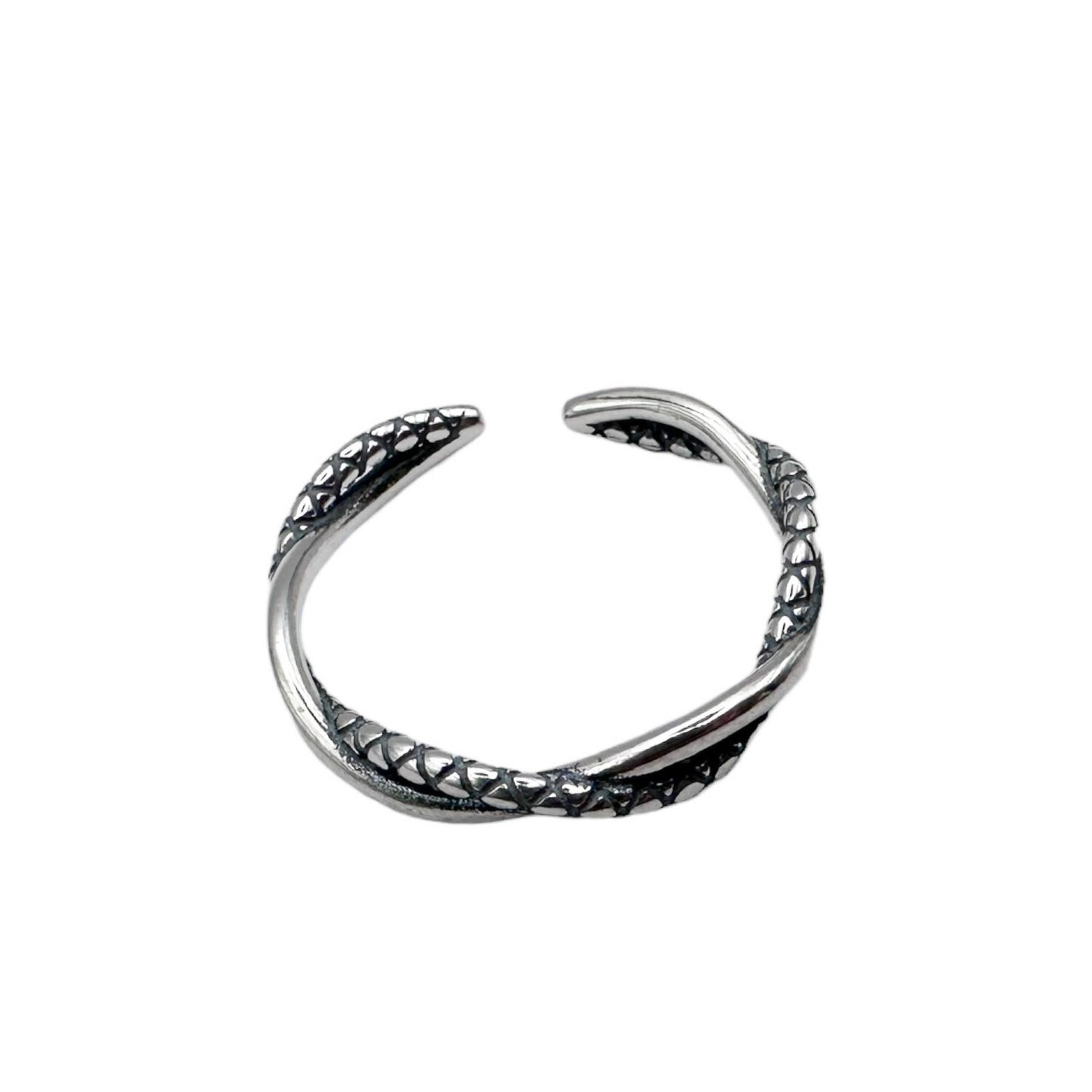 Ring Zilveren Swirl