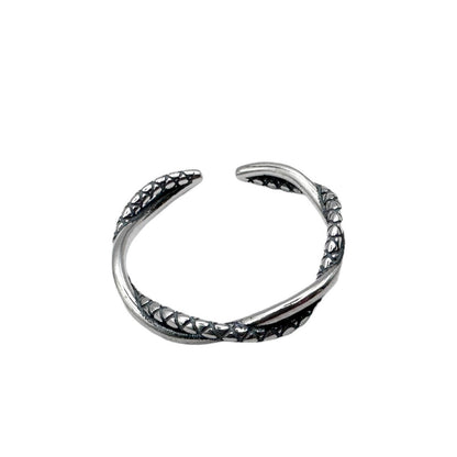Ring Zilveren Swirl