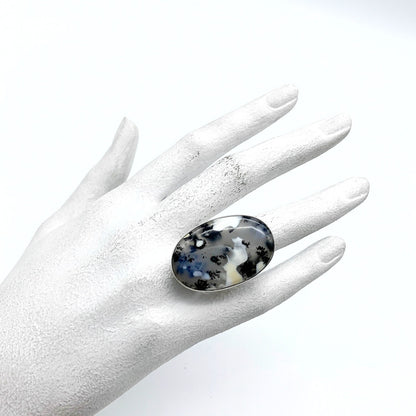 Ring Dendriet Opaal